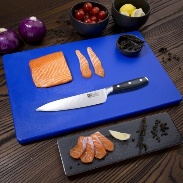Hygiplas Thick Low Density Blue Chopping Board 450x300x20mm - view 2