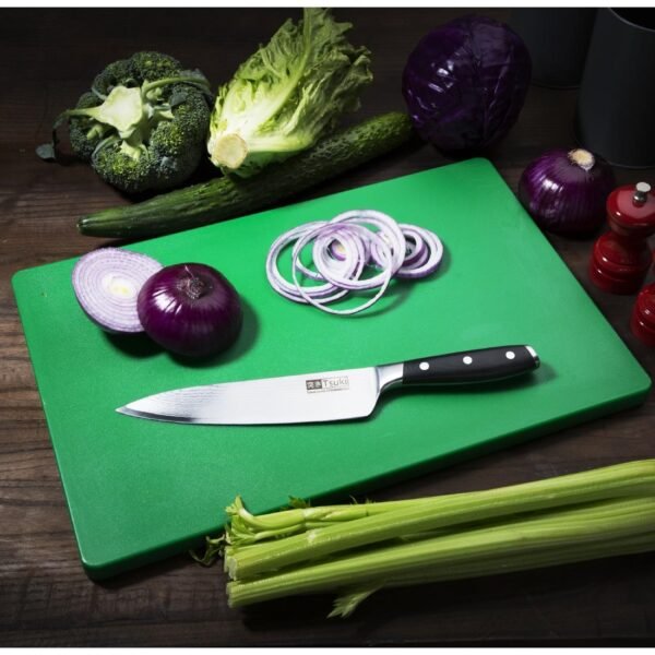 Hygiplas Thick Low Density Green Chopping Board 450x300x20mm - view 2