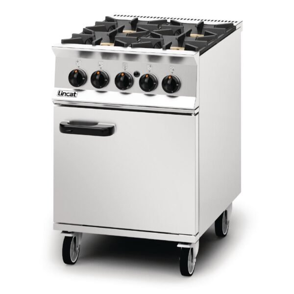 Lincat Opus 800 Natural Gas 4 Burner Range with Right Hand Door OG8001/N/RHD - view 2