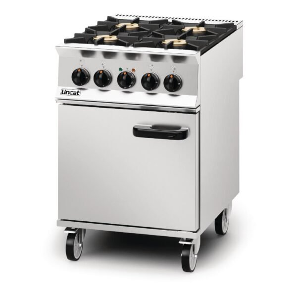 Lincat Opus 800 Natural Gas 4 Burner Dual Fuel Oven Range OD8006/N - view 2