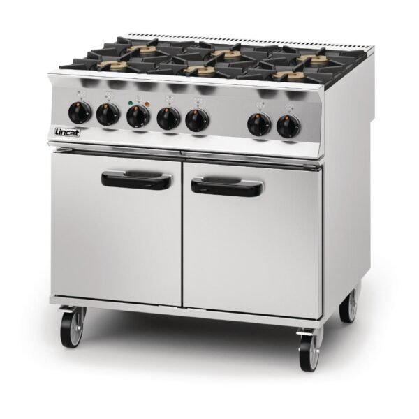 Lincat Opus 800 Propane Gas 6 Burner Dual Fuel Oven Range OD8007/P - view 2