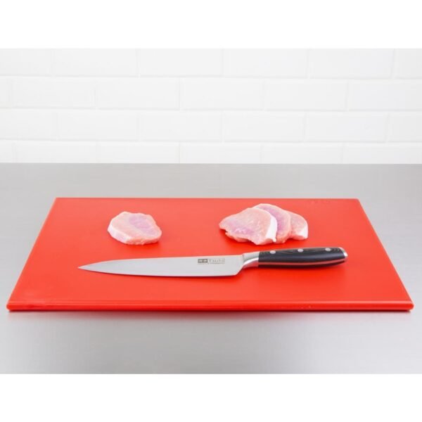 Hygiplas High Density Antibacterial Red Chopping Board 455x305x12mm - view 5