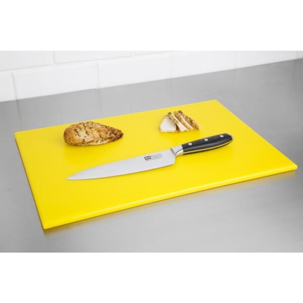 Hygiplas High Density Antibacterial Yellow Chopping Board 455x305x12mm - view 8