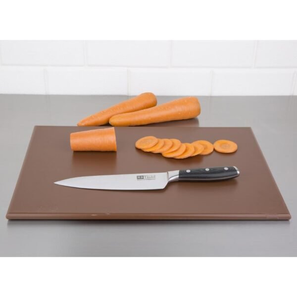 Hygiplas High Density Antibacterial Brown Chopping Board 455x305x12mm - view 6