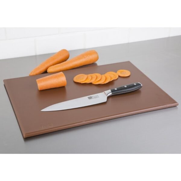 Hygiplas High Density Antibacterial Brown Chopping Board 455x305x12mm - view 7