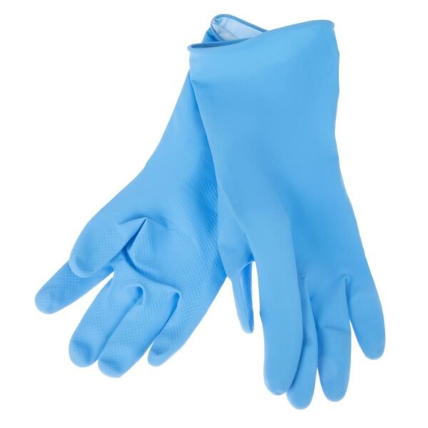 Jantex Latex Household Gloves Blue Small - view 3
