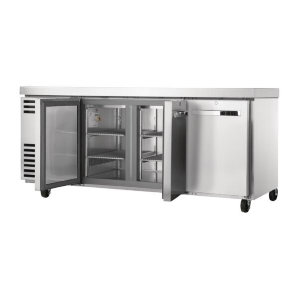 True 3 Door 1/1 GN Counter Freezer TCF1/3-CL-SS-DL-DR-DR - view 2