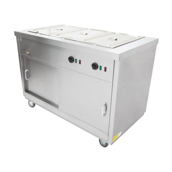 Parry Mobile Hot Cupboard with Bain Marie Top HOT12BM - view 3