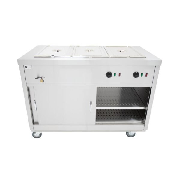 Parry Mobile Hot Cupboard with Bain Marie Top HOT12BM - view 4