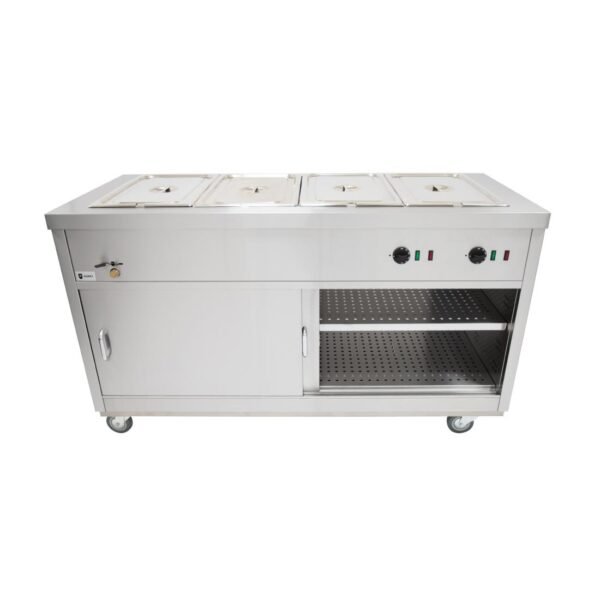 Parry Mobile Hot Cupboard with Bain Marie Top HOT15BM - view 3