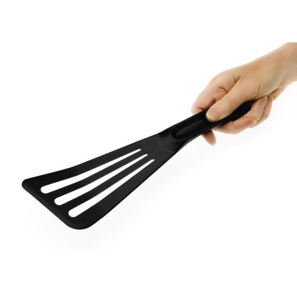 Matfer Bourgeat Pelton Exoglass Slotted Spatula 30cm Black - view 2
