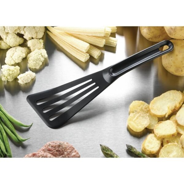 Matfer Bourgeat Pelton Exoglass Slotted Spatula 30cm Black - view 4