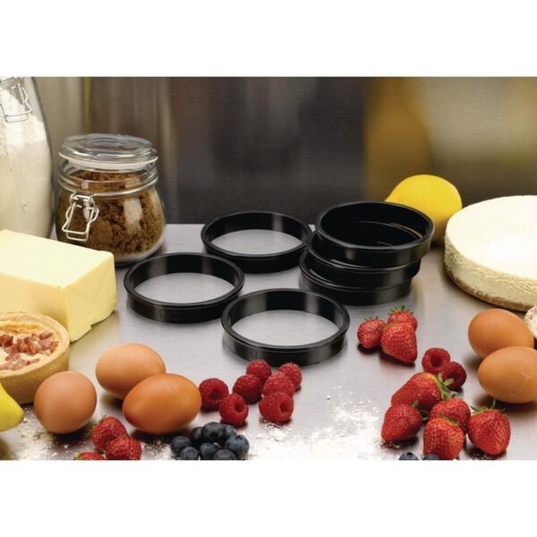 Matfer Bourgeat Exoglass Tart Ring 100mm (6 Pack) - view 4