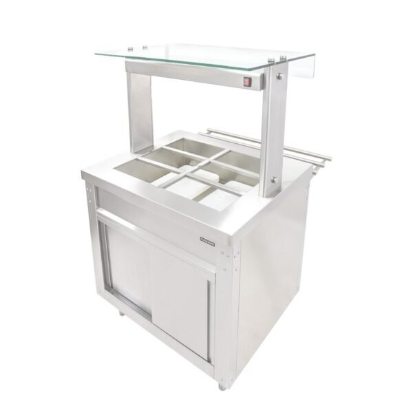 Parry Flexi-Serve Ambient Cupboard with Chilled Well & LED Illuminated Gantry FS-AW2Pack - view 2