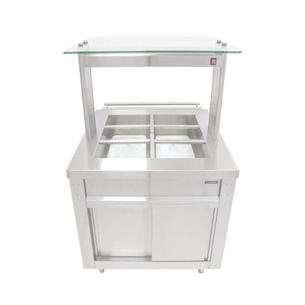 Parry Flexi-Serve Ambient Cupboard with Chilled Well & LED Illuminated Gantry FS-AW2Pack - view 3