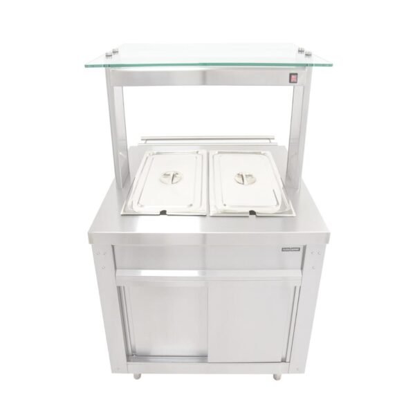 Parry Flexi-Serve Ambient Cupboard with Chilled Well & LED Illuminated Gantry FS-AW2Pack - view 5