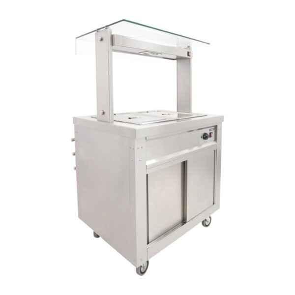 Parry Hot Cupboard with Dry Bain Marie Top and Quartz Heated Gantry FS-HB2PACK - view 2