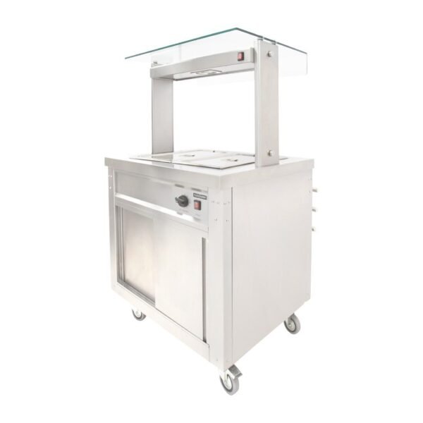 Parry Hot Cupboard with Dry Bain Marie Top and Quartz Heated Gantry FS-HB2PACK - view 3