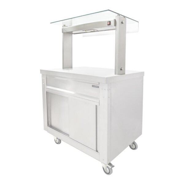 Parry Flexi-Serve Ambient Cupboard with Plain Top & LED Illuminated Gantry FS-A2Pack - view 2