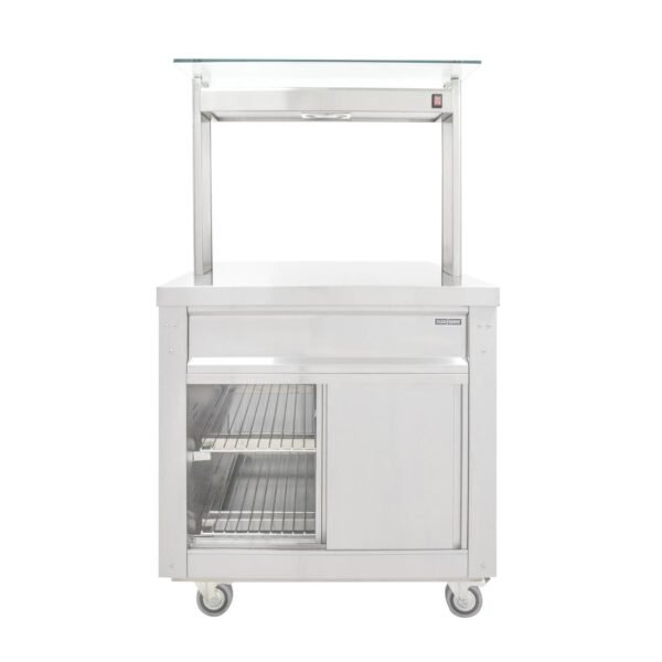 Parry Flexi-Serve Ambient Cupboard with Plain Top & LED Illuminated Gantry FS-A2Pack - view 3