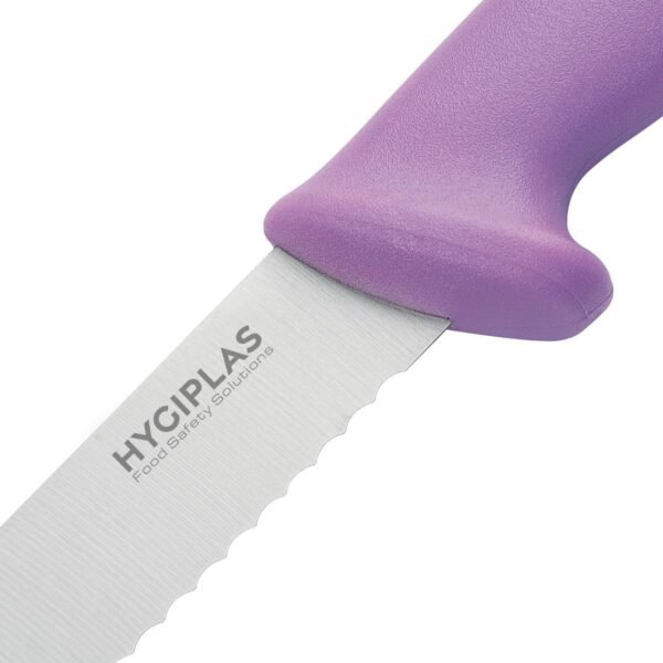 Hygiplas Bread Knife Purple 20cm - view 3