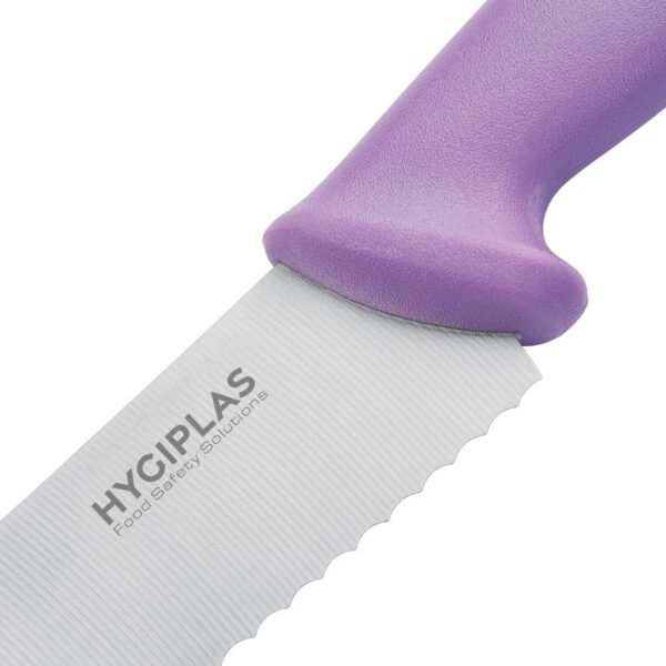 Hygiplas Serrated Pastry Knife Purple 25.4cm - view 3