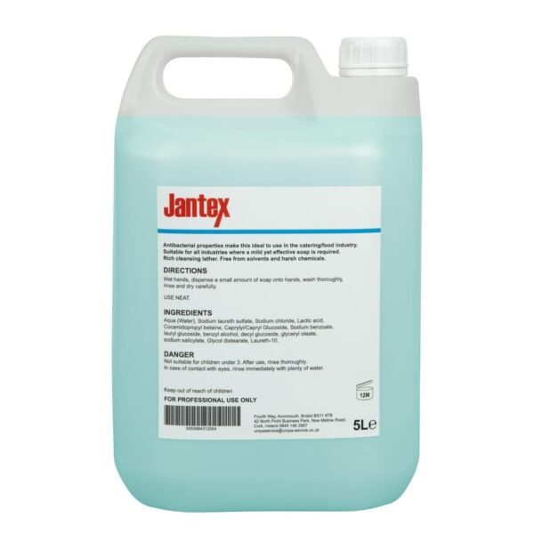 Jantex Unperfumed Antibacterial Liquid Hand Soap 5Ltr - view 3