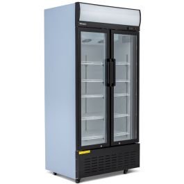 630L Double Hinged Glass Door Display Merchandiser