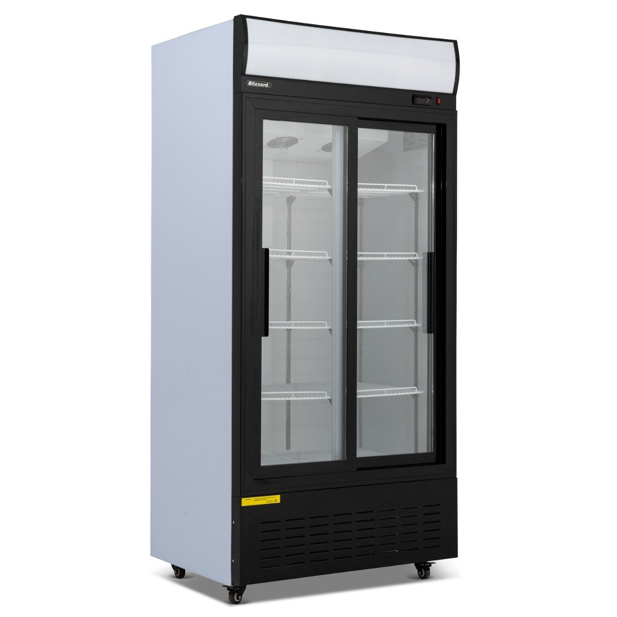 630L Double Sliding Glass Door Display Merchandiser