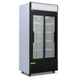 630L Double Sliding Glass Door Display Merchandiser