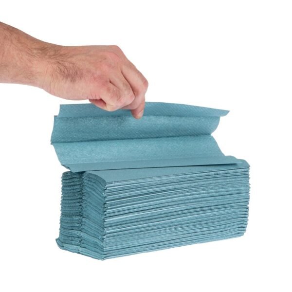 Jantex C Fold Paper Hand Towels Blue 1-ply 2880 sheets - view 2