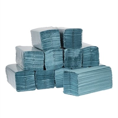 Jantex C Fold Paper Hand Towels Blue 1-ply 2880 sheets - view 8