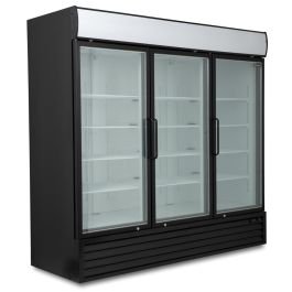 1750L Triple Hinged Glass Door Freezer Display Merchandiser