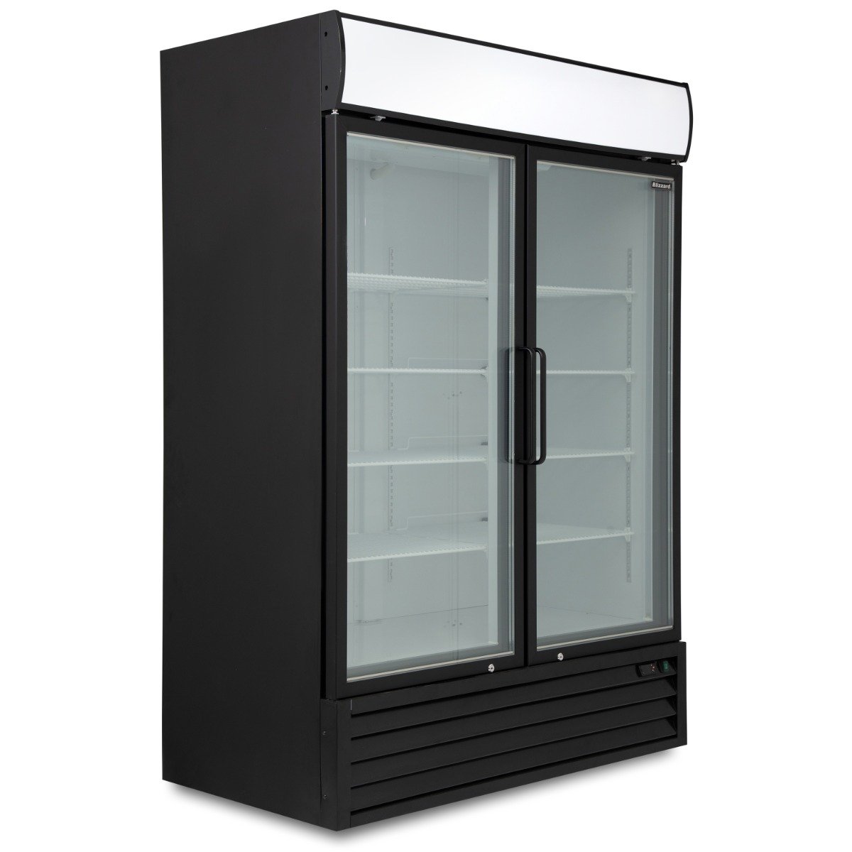 1134L Double Glass Door Freezer Display