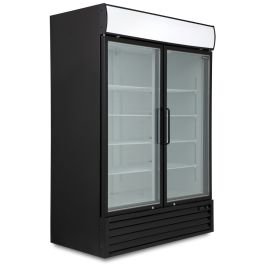 1134L Double Glass Door Freezer Display