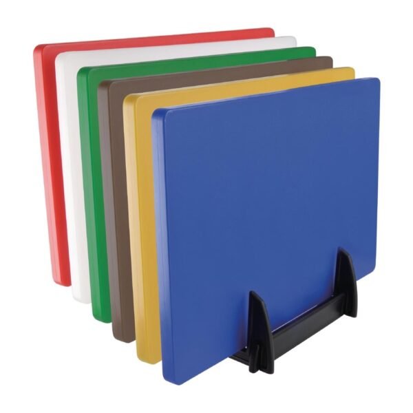 Hygiplas Black Plastic Chopping Board Rack Large 6 Slots - view 2