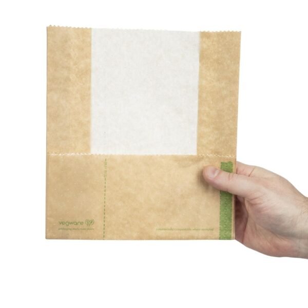 Vegware Compostable Kraft Panini Bags (500 Pack) - view 4