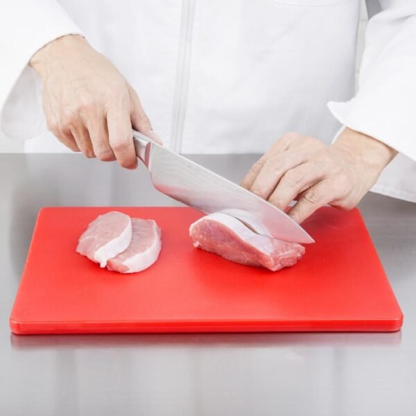 Hygiplas Low Density Red Chopping Board Small 305x229x12mm - view 7