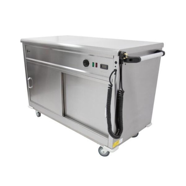 Parry Mobile Hot Cupboard with Flat Top MSF12 - view 3