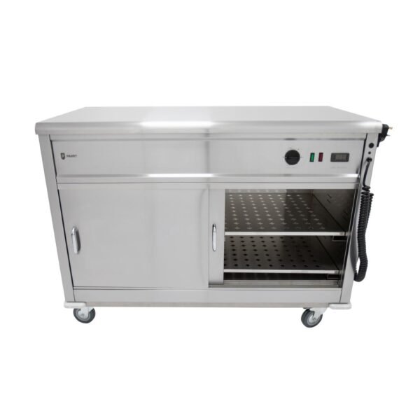 Parry Mobile Hot Cupboard with Flat Top MSF12 - view 4