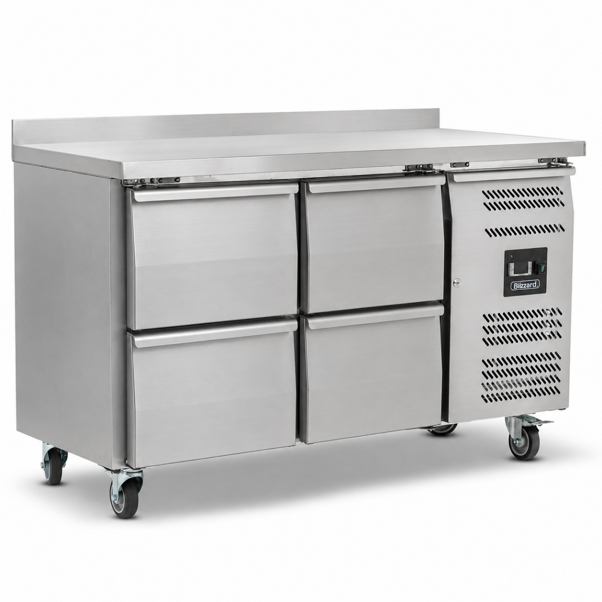 Blizzard HBC2-22 Four Drawer Counter Refrigerator With Upstand