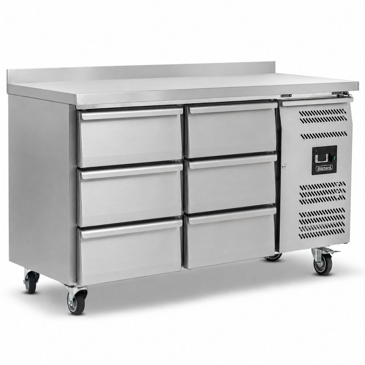 Blizzard HBC2-33 Six Drawer Counter Refrigerator With Upstand