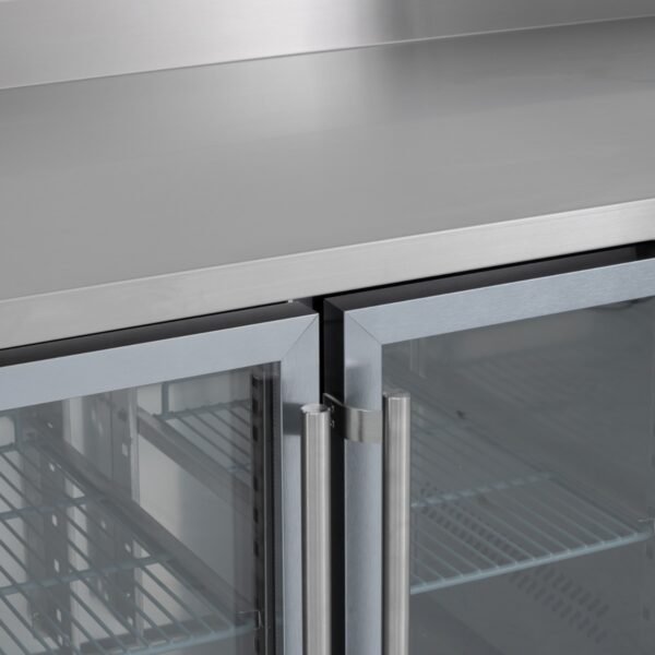 417L Double Glass Door Counter With Upstand - view 5