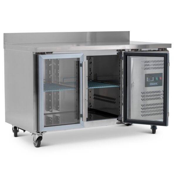 417L Double Glass Door Counter With Upstand - view 2