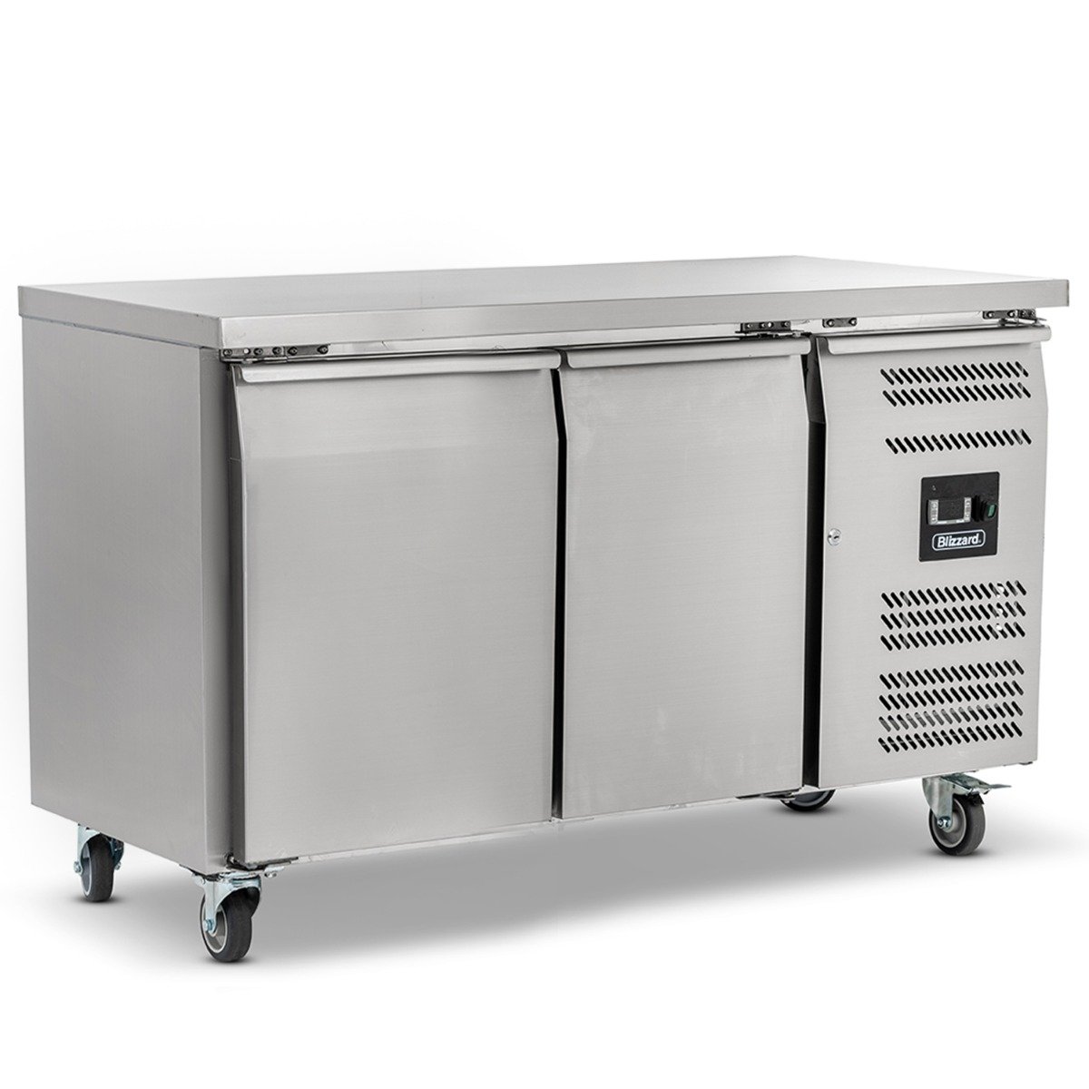 228L Slimline Double Hinged Door Counter Freezer