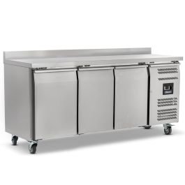 Triple Hinged Door Counter Freezer With Upstand 417L