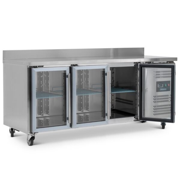 417L Triple Glass Door Counter With Upstand - view 2