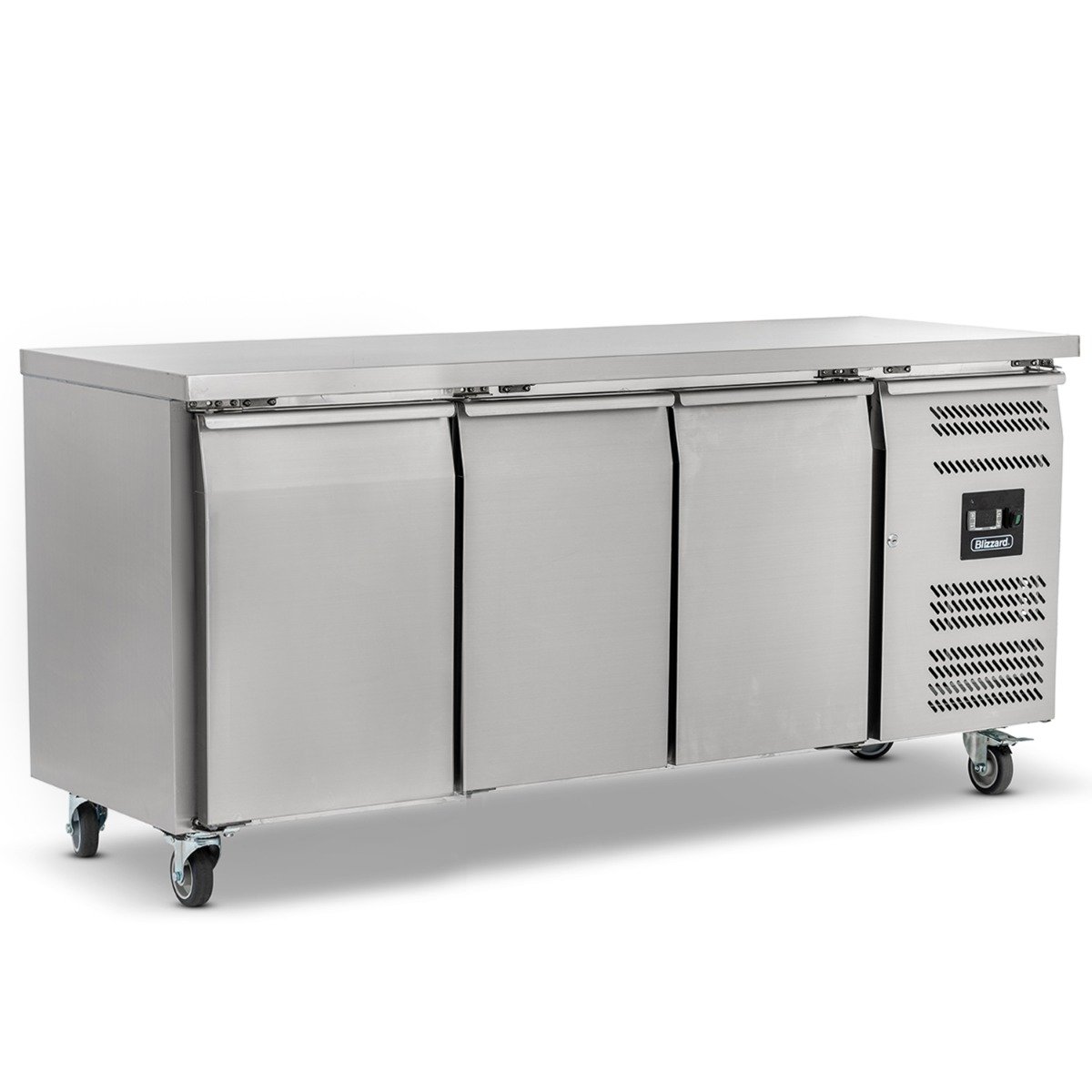 Triple Hinged Door Counter Freezer 417l