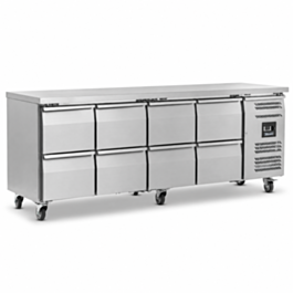 4 Door Refrigerated Counter Without Upstand