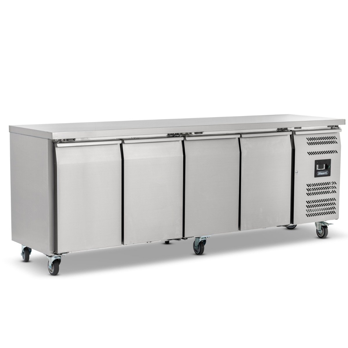 449L Slimline Four Hinged Door Counter Freezer